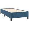 vidaXL Boxspringbett mit Matratze Dunkelblau 90x200 cm Samt