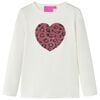vidaXL Kinder-Langarmshirt Ecru 116