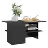 vidaXL Couchtisch Hochglanz-Schwarz 90x60x46,5 cm Holzwerkstoff