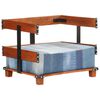 vidaXL Sessel 80x67x62 cm Jeansstoff und Mango-Massivholz
