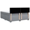 vidaXL Boxspringbett mit Matratze Hellgrau 180x200 cm Stoff