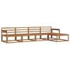 vidaXL Outdoor-Sofagarnitur 5 stk. Natur Massivholz Akazie