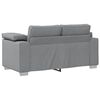 vidaXL Sofa 120cm Hellgrau Stoff