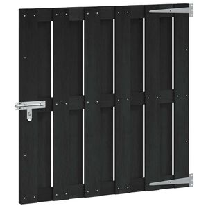 vidaXL Gartentor 100 x 100 cm WPC und Aluminium Schwarz