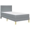 vidaXL Bettrahmen Hellgrau 80 x 200 cm Polyester