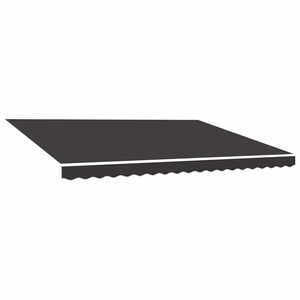 vidaXL Ersatzstoff f&uuml;r Markise Grau 400x300 cm Polyester
