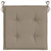 vidaXL Gartenstuhl-Kissen 6 Stk. Taupe 40x40x4 cm Oxford-Gewebe