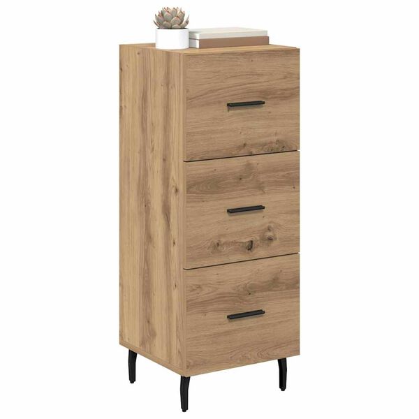 vidaXL Sideboard Artisan-Eiche 34 x 34,5 x 90 cm Holzwerkstoff