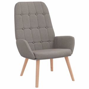 vidaXL Relaxsessel Taupe Stoff