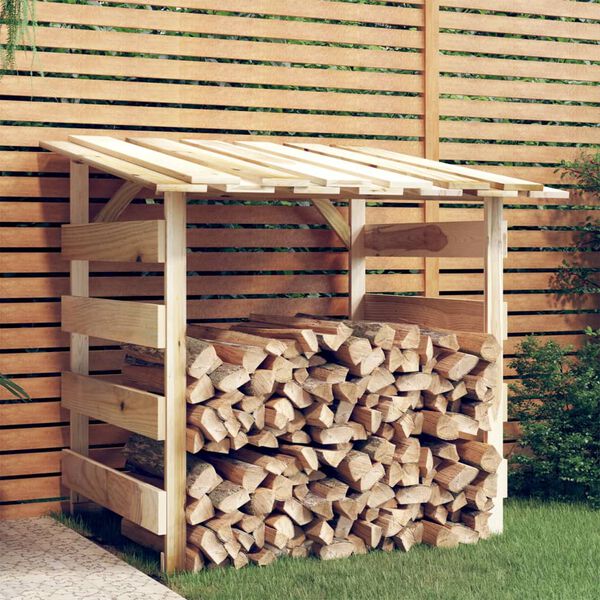 vidaXL Pergola mit Dach 100x90x100 cm Impr&auml;gniertes Kiefernholz
