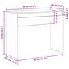 vidaXL Schreibtisch Altholz-Optik 90x40x72 cm Holzwerkstoff
