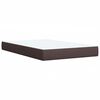 vidaXL Boxspringbett mit Matratze Dunkelbraun 90x200 cm Stoff