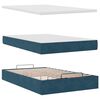 vidaXL Ottoman-Bett mit Matratze Dunkelblau 120x200 cm Samt