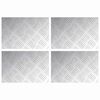vidaXL Treppe Tritt 4 stk. 30 x 20 cm Silber Aluminium Rechtwinklig