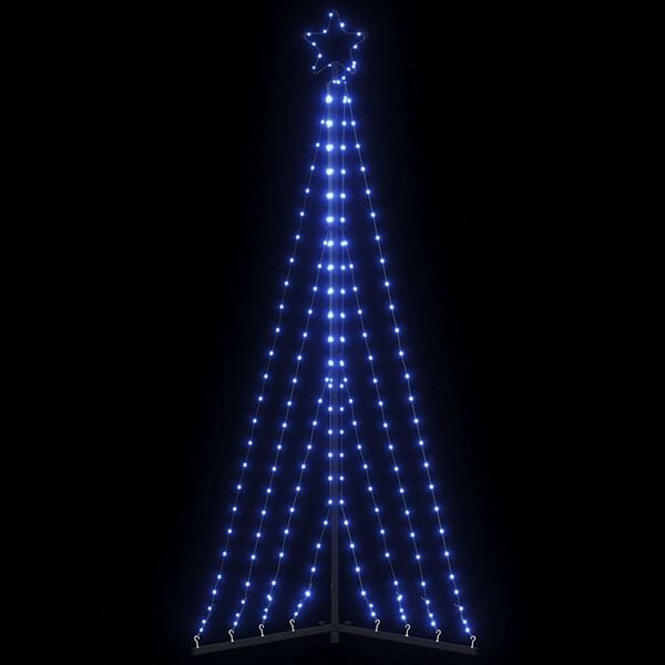 vidaXL LED Weihnachtsbaum 339 LEDs Blau 187 cm
