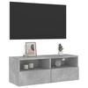vidaXL TV-Wandschrank Betongrau 80x30x30 cm Holzwerkstoff
