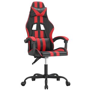 vidaXL Gaming-Stuhl Schwarz und Rot Kunstleder