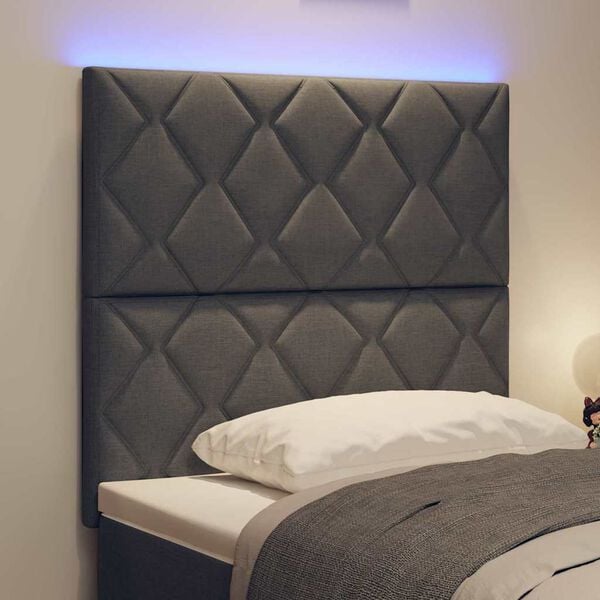 vidaXL Kopfteil Grau 100 cm Stoff