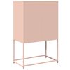 vidaXL Highboard Rosa 68x39x107 cm Stahl