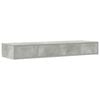 vidaXL Bettschubladen Beton Grau 120 x 36,5 x 16,5 cm Holzwerkstoff