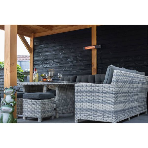 Sunred Wandheizstrahler Fortuna 1500W Rosegold Schwarz