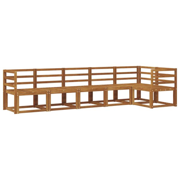 vidaXL Outdoor-Sofagarnitur 6 pcs Natur Massivholz Akazie
