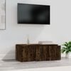 vidaXL TV-Schrank Räuchereiche 80x34x30 cm Holzwerkstoff