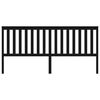 vidaXL Kopfteil Schwarz 206x6x101 cm Massivholz Kiefer