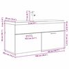 vidaXL Badezimmerschrank Altholz 100 x 38,5 x 46 cm Holzwerkstoff