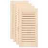 vidaXL Schrankt&uuml;ren Lamellen-Design 4 Stk. 61,5x29,5cm Massivholz