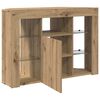 vidaXL Eck-LED-TV-Schrank Artisan-Eiche 100x40x68cm Holzwerkstoff