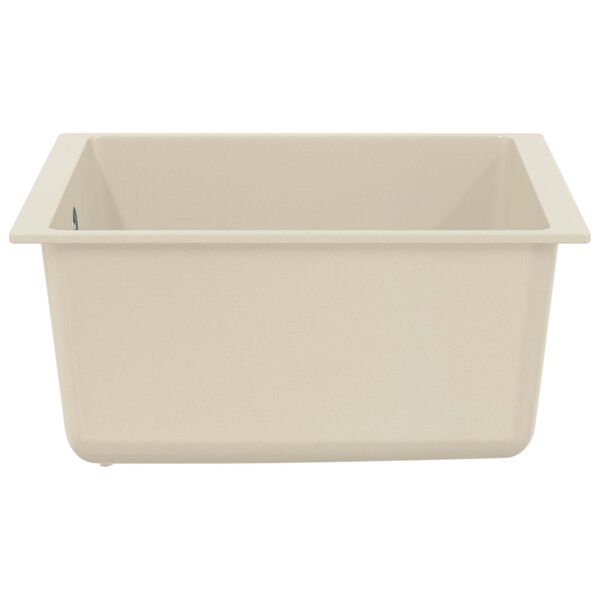 vidaXL Waschbecken Beige 430 x 460 mm 80% Quarz und 20% Harz