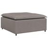 vidaXL Modulares Sofa-Fu&szlig;hocker-Modul Taupe 100x100x48 cm