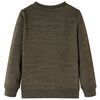 Kinder-Sweatshirt Dunkelkhaki Melange 128