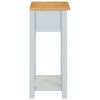vidaXL Beistelltisch 50x32x75 cm Massivholz Eiche