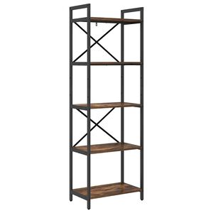 vidaXL B&uuml;cherregal 5 Ebenen 56 x 34 x 171 cm Holzwerkstoff
