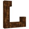 vidaXL 5-tlg. TV-Schrank-Set Räuchereiche Holzwerkstoff