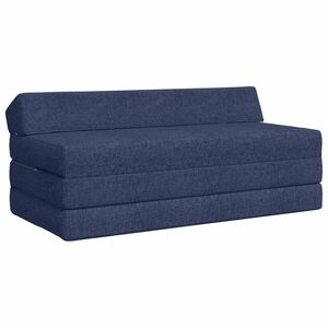 vidaXL Klappsofa Bett Blau 120 x 60 x 49 cm Stoff