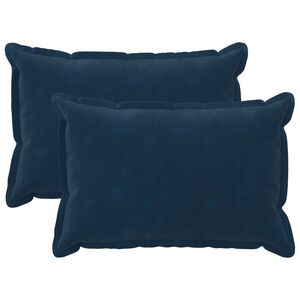 vidaXL Kissenbezug 2 pcs HOUTEN Blau 30 x 50 cm Mikrofaser Fleece