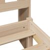 vidaXL Massivholzbett mit Regal ohne Matratze 90x190 cm Kiefer