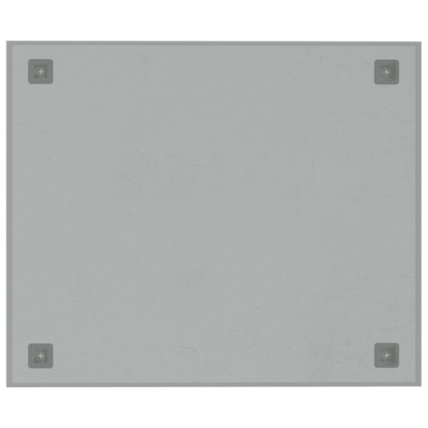 vidaXL Magnettafel Wandmontage Wei&szlig; 60x50 cm Hartglas