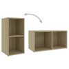 vidaXL TV-Schrank Sonoma-Eiche 72x35x36,5 cm Holzwerkstoff
