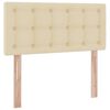 vidaXL Aufbewahrungsbett mit Matratze Creme 90 x 190 cm Holzwerkstoff