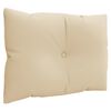 vidaXL Palettenkissen 3-tlg. Beige Stoff