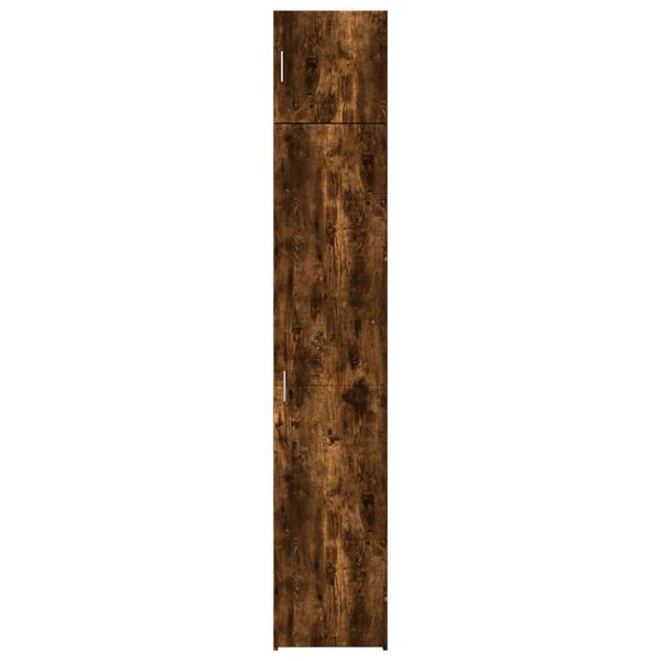vidaXL Hochschrank Schmal R&auml;uchereiche 40x42,5x225 cm Holzwerkstoff