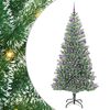 vidaXL Künstlicher Weihnachtsbaum beschneit mit LED Licht 210 cm