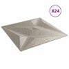 vidaXL Wandpaneele Stern 24 pcs Stern Beton 50 x 50 cm XPS Schaum