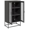 vidaXL Highboard Schwarz 68x39x123 cm Stahl
