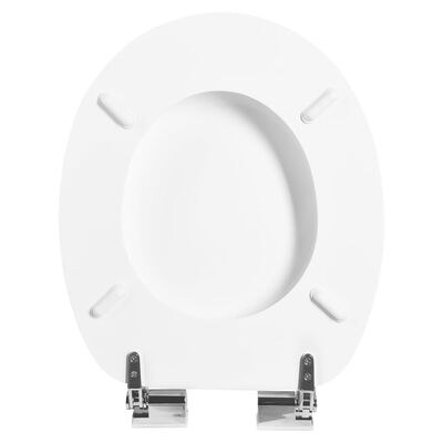 CORNAT Toilettenbrille mit Absenkautomatik MOLINOS MDF Weiß