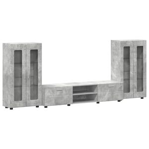vidaXL TV-Schrankset FLORIN 3 stk. 150 x 39 x 30 cm Betongrau